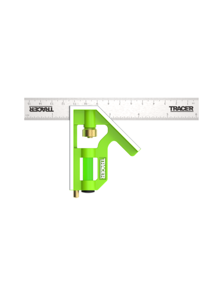 Kątownik kombinowany 150mm z poziomicą i rysikiem TRACER ACSQ150