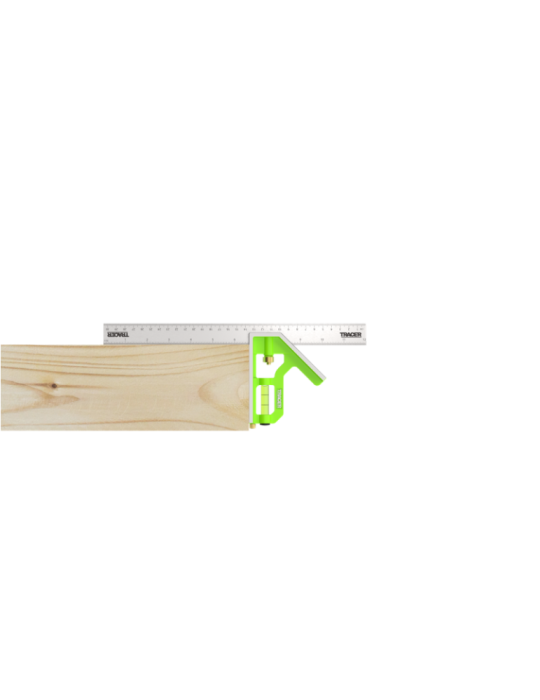 Kątownik kombinowany 150mm z poziomicą i rysikiem TRACER ACSQ150