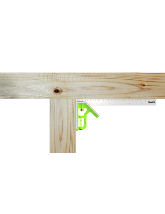 Kątownik kombinowany 150mm z poziomicą i rysikiem TRACER ACSQ150