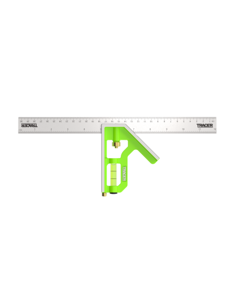 Kątownik kombinowany 300mm z poziomicą i rysikiem TRACER ACSQ300