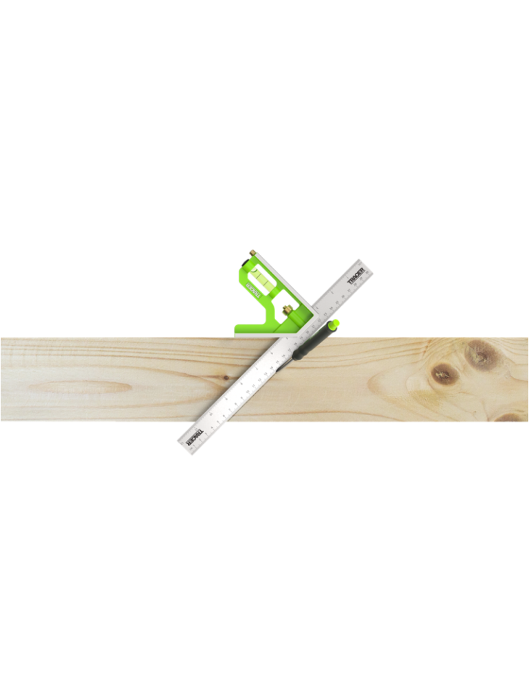 Kątownik kombinowany 300mm z poziomicą i rysikiem TRACER ACSQ300