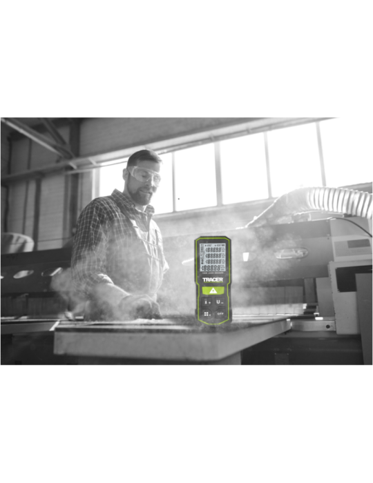 Dalmierz laserowy 100m 6 funkcji np. mierzenie kątów, odległości, objętości TRACER ALM100