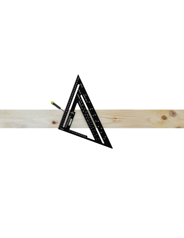 Kątownik stolarski 300mm skala do krokwi TRACER ASQ12M