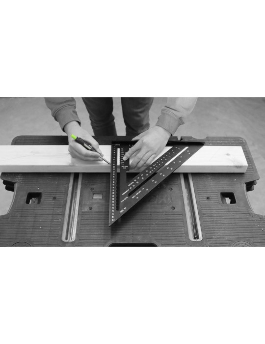 Kątownik stolarski 300mm skala do krokwi TRACER ASQ12M