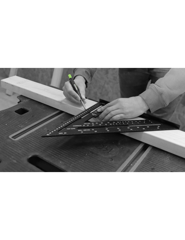 Kątownik stolarski 300mm skala do krokwi TRACER ASQ12M