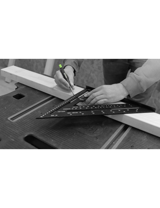 Kątownik stolarski 300mm skala do krokwi TRACER ASQ12M