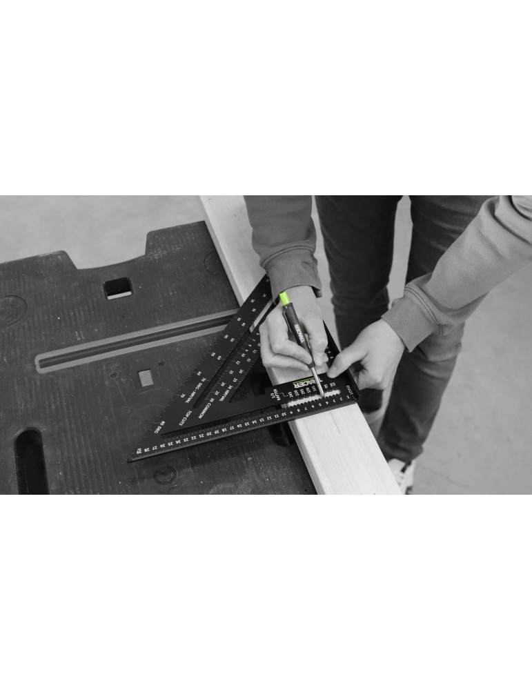 Kątownik stolarski 300mm skala do krokwi TRACER ASQ12M