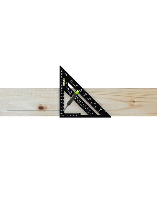 Kątownik stolarski 175mm skala do krokwi TRACER ASQ7M