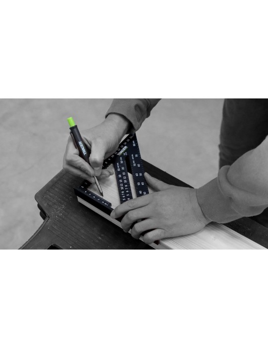 Kątownik stolarski 175mm skala do krokwi TRACER ASQ7M