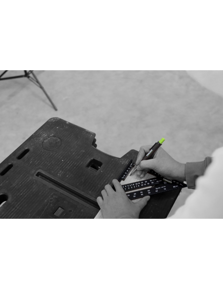 Kątownik stolarski 175mm skala do krokwi TRACER ASQ7M