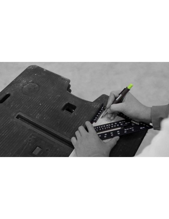 Kątownik stolarski 175mm skala do krokwi TRACER ASQ7M