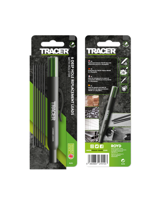 6 wymiennych wkładów do ołówka z nasadką TRACER ALH1