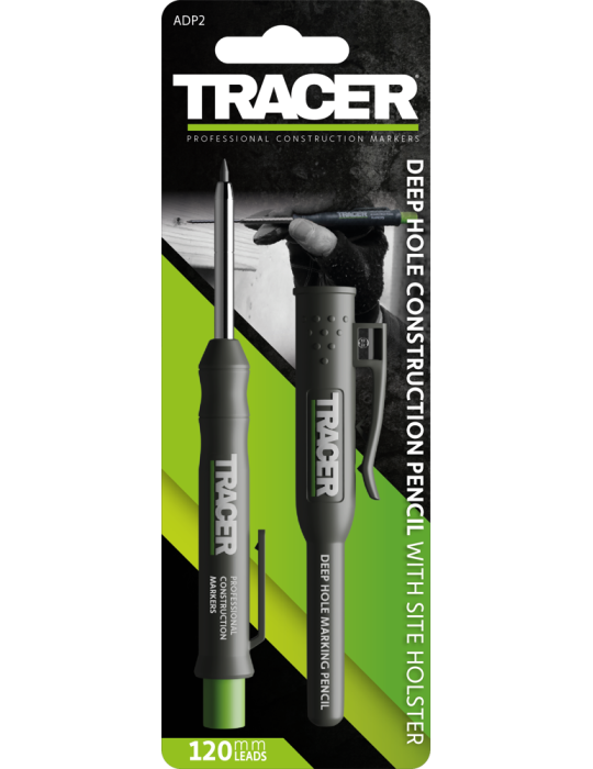 Ołówek budowlany do głębokich otworów z nasadką TRACER ADP2