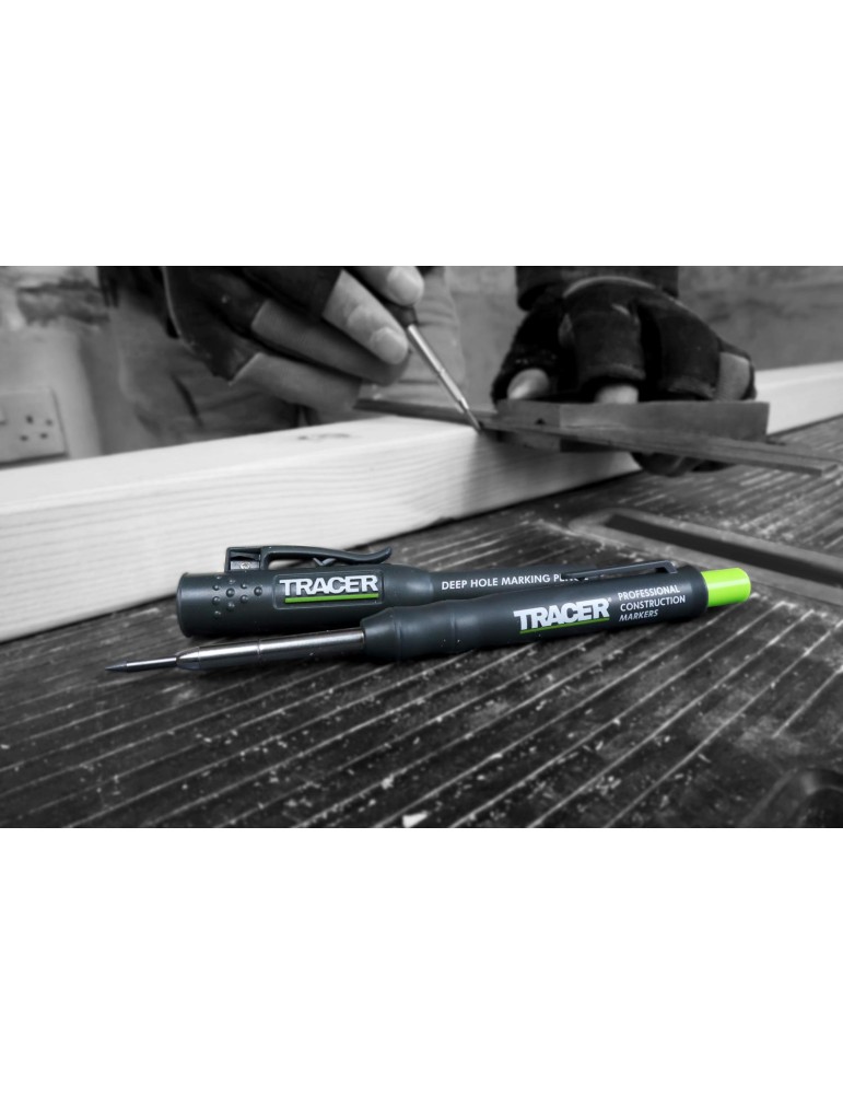 Ołówek budowlany do głębokich otworów z nasadką TRACER ADP2