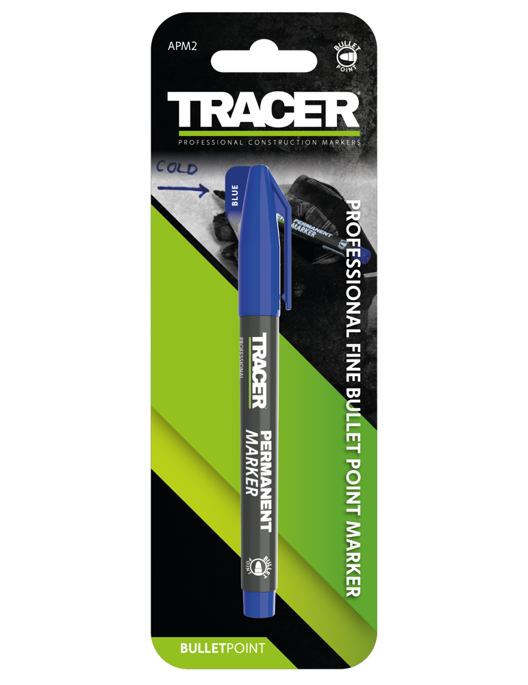 Marker permanentny niebieski 1szt. TRACER APM2