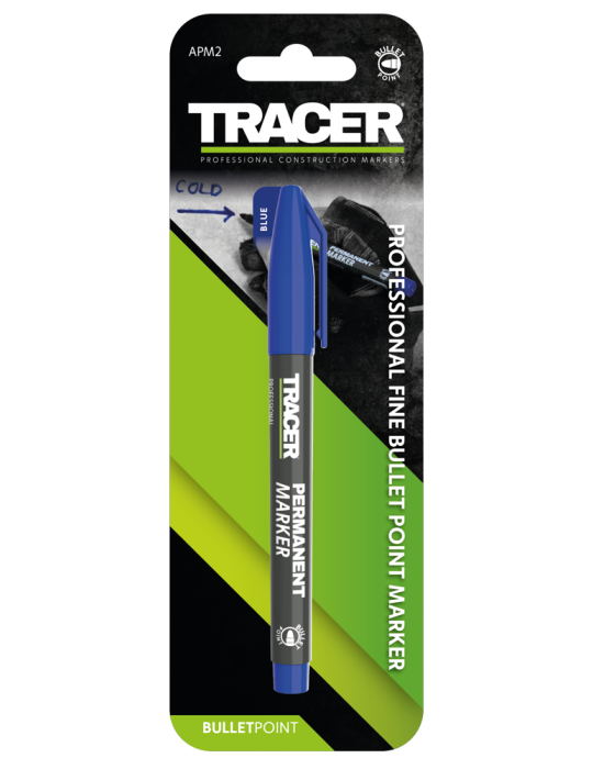 Marker permanentny niebieski 1szt. TRACER APM2