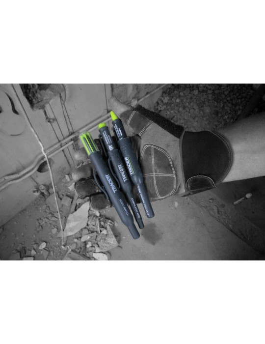 Kompletny zestaw ołówków budowlanych z kaburami TRACER AMK3