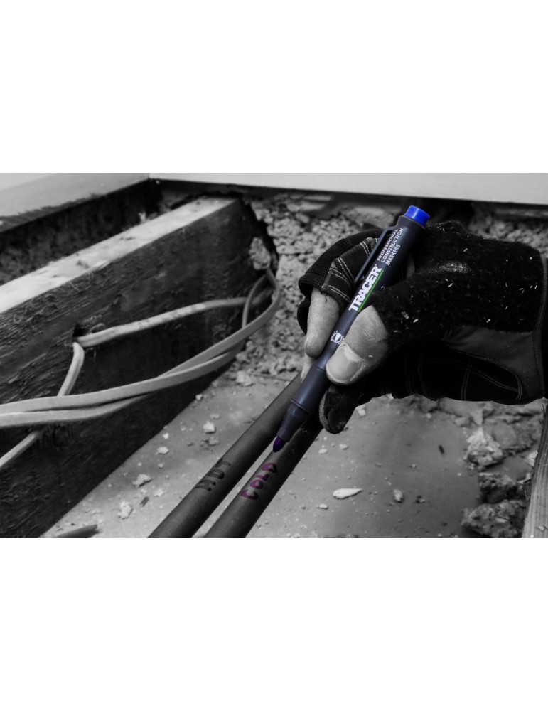 Zestaw 3 markerów czarny, niebieski i czerwony TRACER ACF-MK3