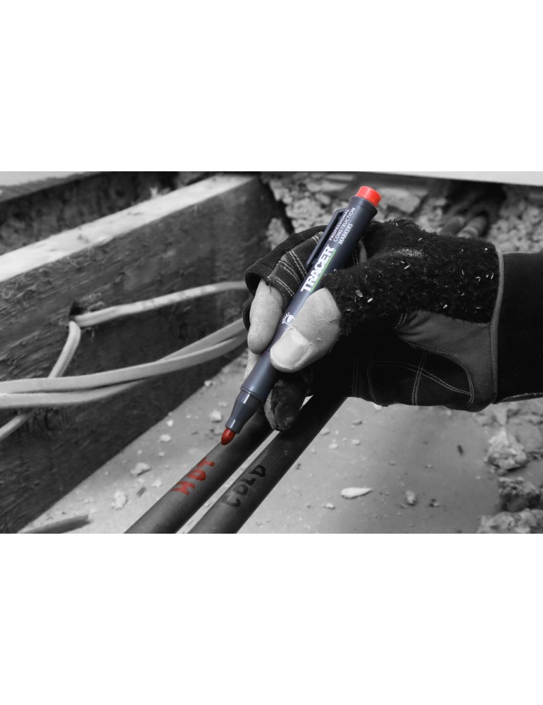 Zestaw 3 markerów czarny, niebieski i czerwony TRACER ACF-MK3