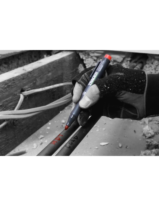 Zestaw 3 markerów czarny, niebieski i czerwony TRACER ACF-MK3