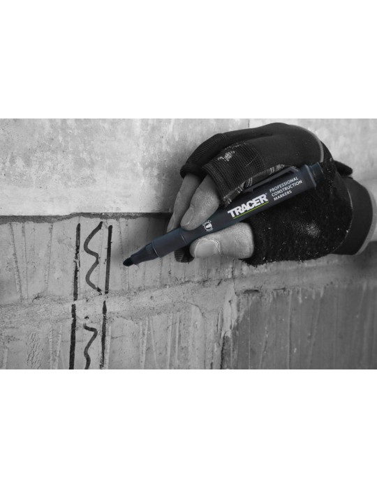 Zestaw 3 markerów czarny, niebieski i czerwony TRACER ACF-MK3