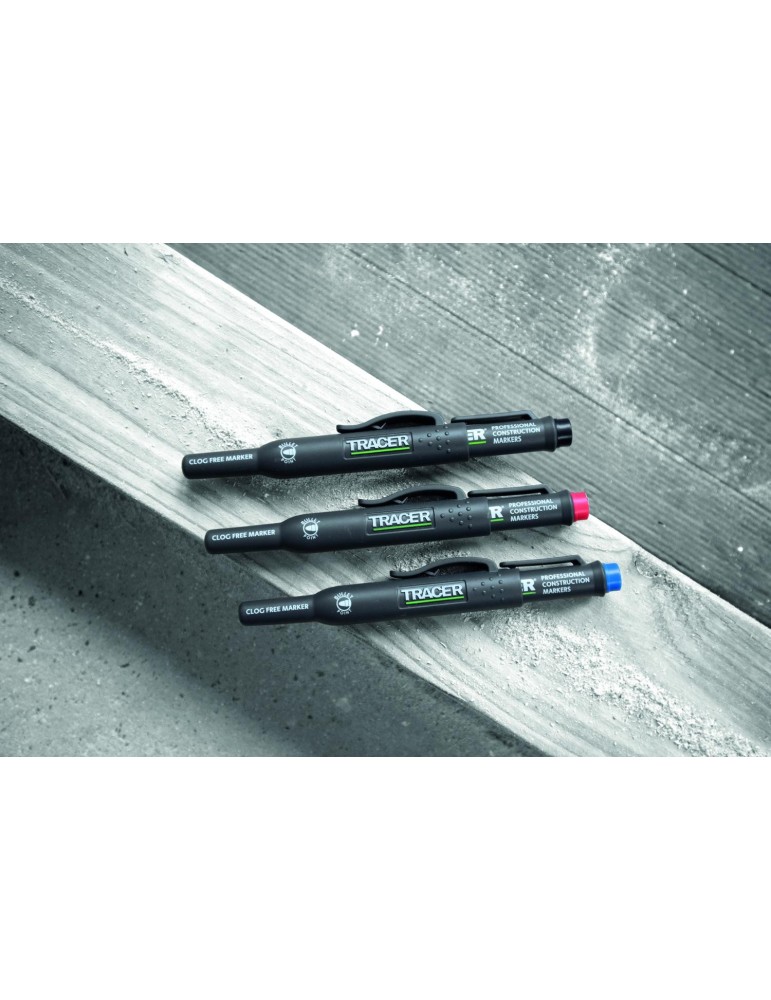 Zestaw 3 markerów czarny, niebieski i czerwony TRACER ACF-MK3