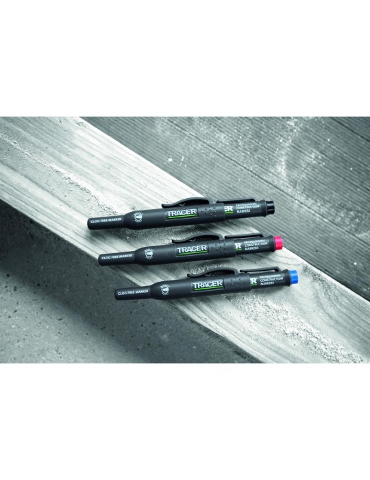 Zestaw 3 markerów czarny, niebieski i czerwony TRACER ACF-MK3