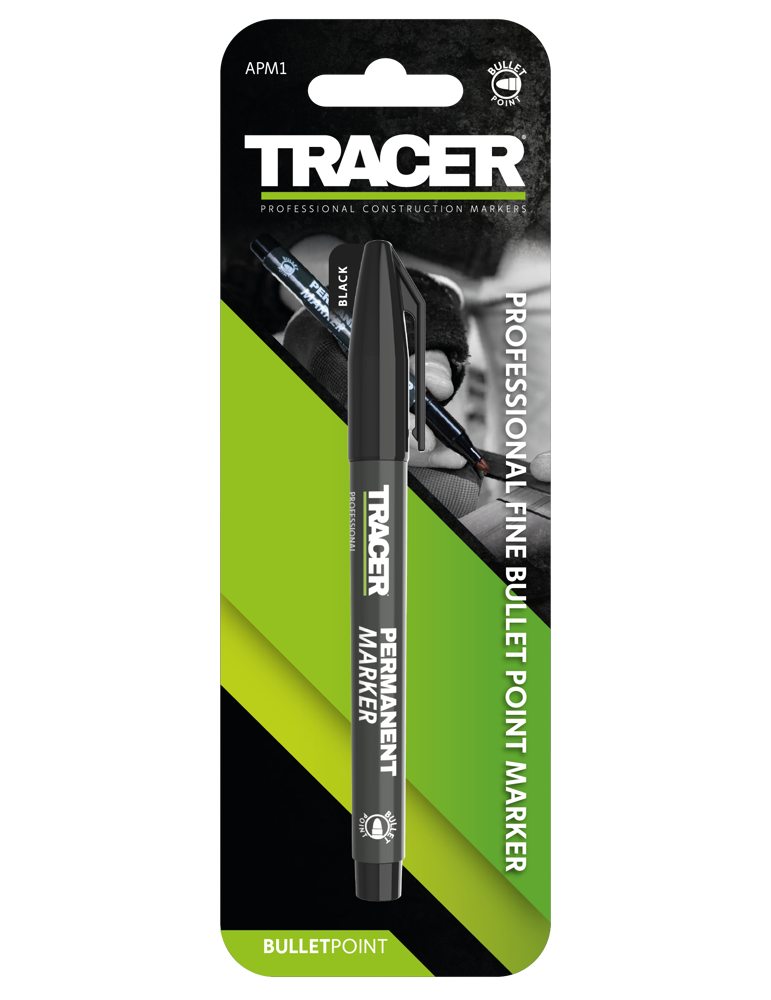 Marker permanentny czarny 1szt. TRACER APM1