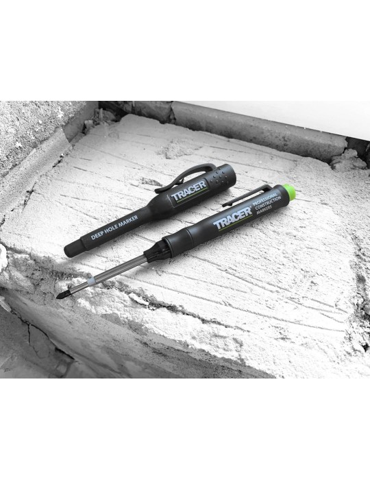 Znacznik do głębokich otworów z podwójną końcówką i nasadką TRACER AMP2