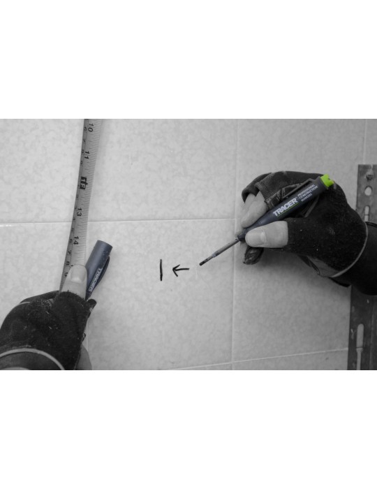 Znacznik do głębokich otworów z podwójną końcówką i nasadką TRACER AMP2