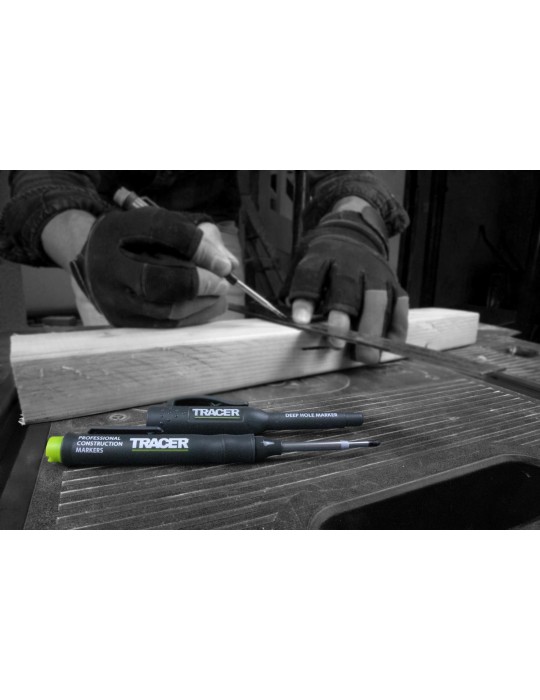 Znacznik do głębokich otworów z podwójną końcówką i nasadką TRACER AMP2