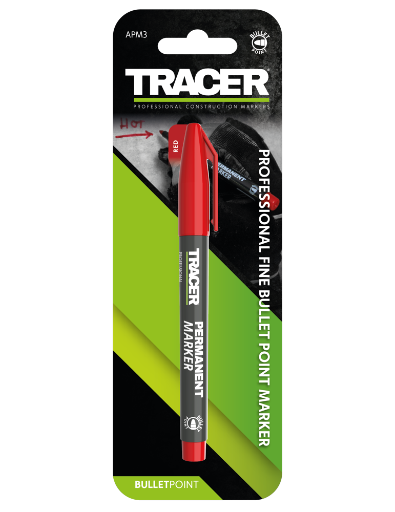 Marker permanentny czerwony 1szt. TRACER APM3