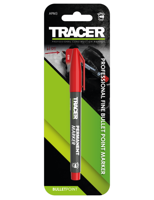 Marker permanentny czerwony 1szt. TRACER APM3